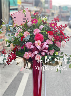 【高架花籃】開幕高架花籃 高雄屏東開幕花籃 