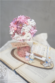 【名片座】永生花樹名片座 粉色系 屏東乾燥花推薦