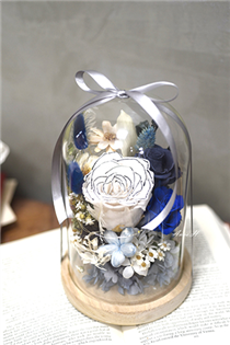 【玻璃盅】小香風玻璃盅 永生花玻璃罩 